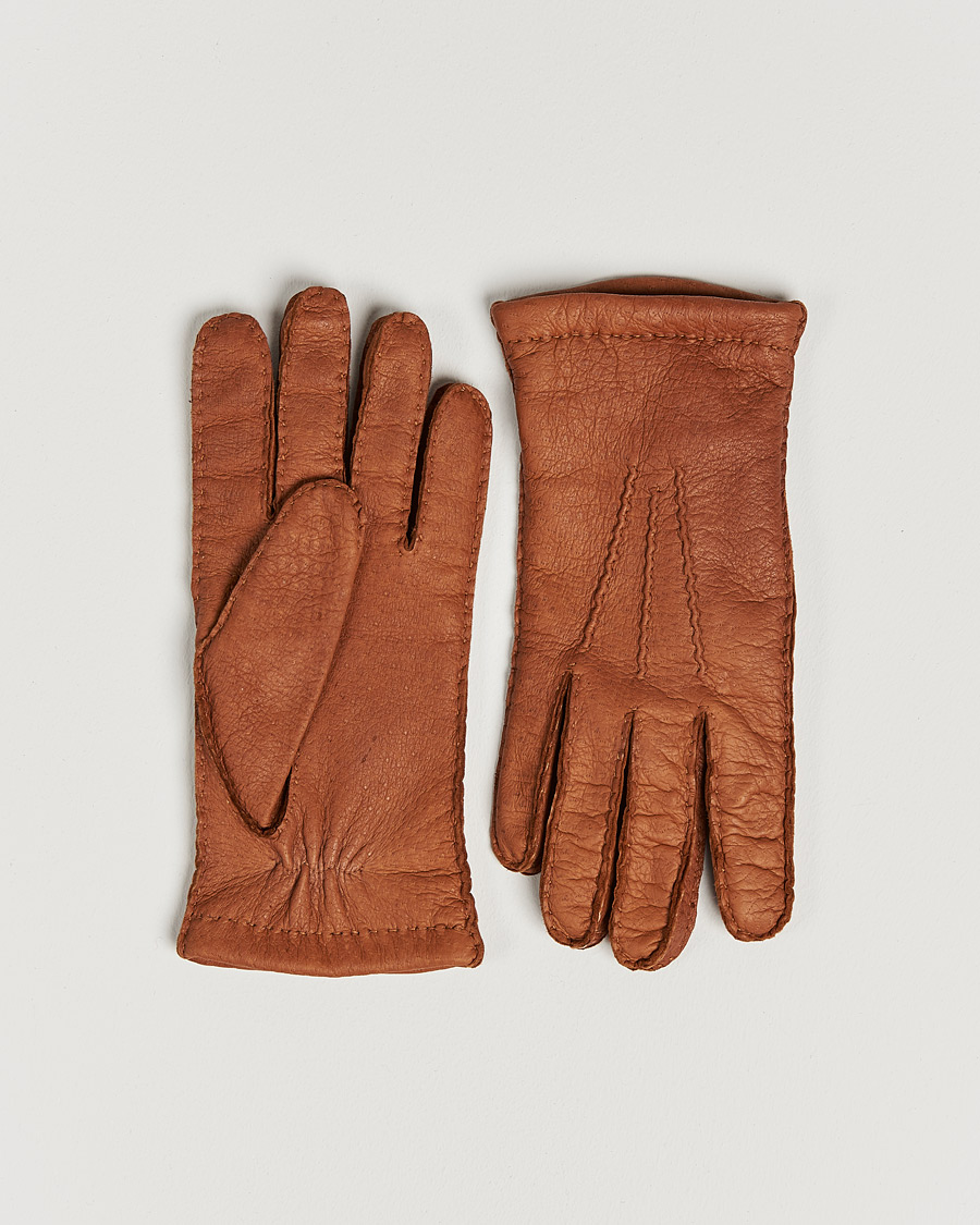 Herre | Hestra | Hestra | Peccary Handsewn Cashmere Glove Cork