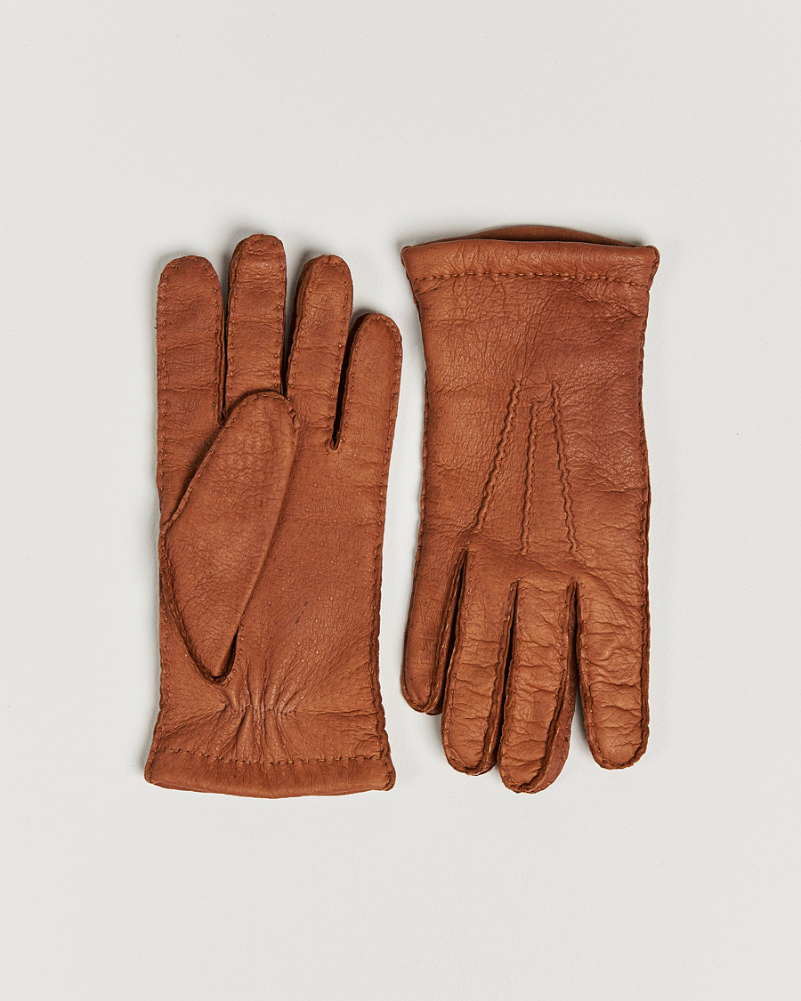 Herre | Hestra Peccary Handsewn Cashmere Glove Cork | Hestra | Peccary Handsewn Cashmere Glove Cork