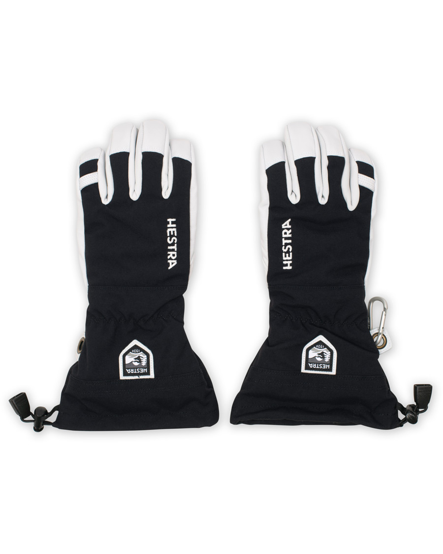 Herre | Hestra Army Leather Heli Ski Glove Black/White | Hestra | Army Leather Heli Ski Glove Black/White