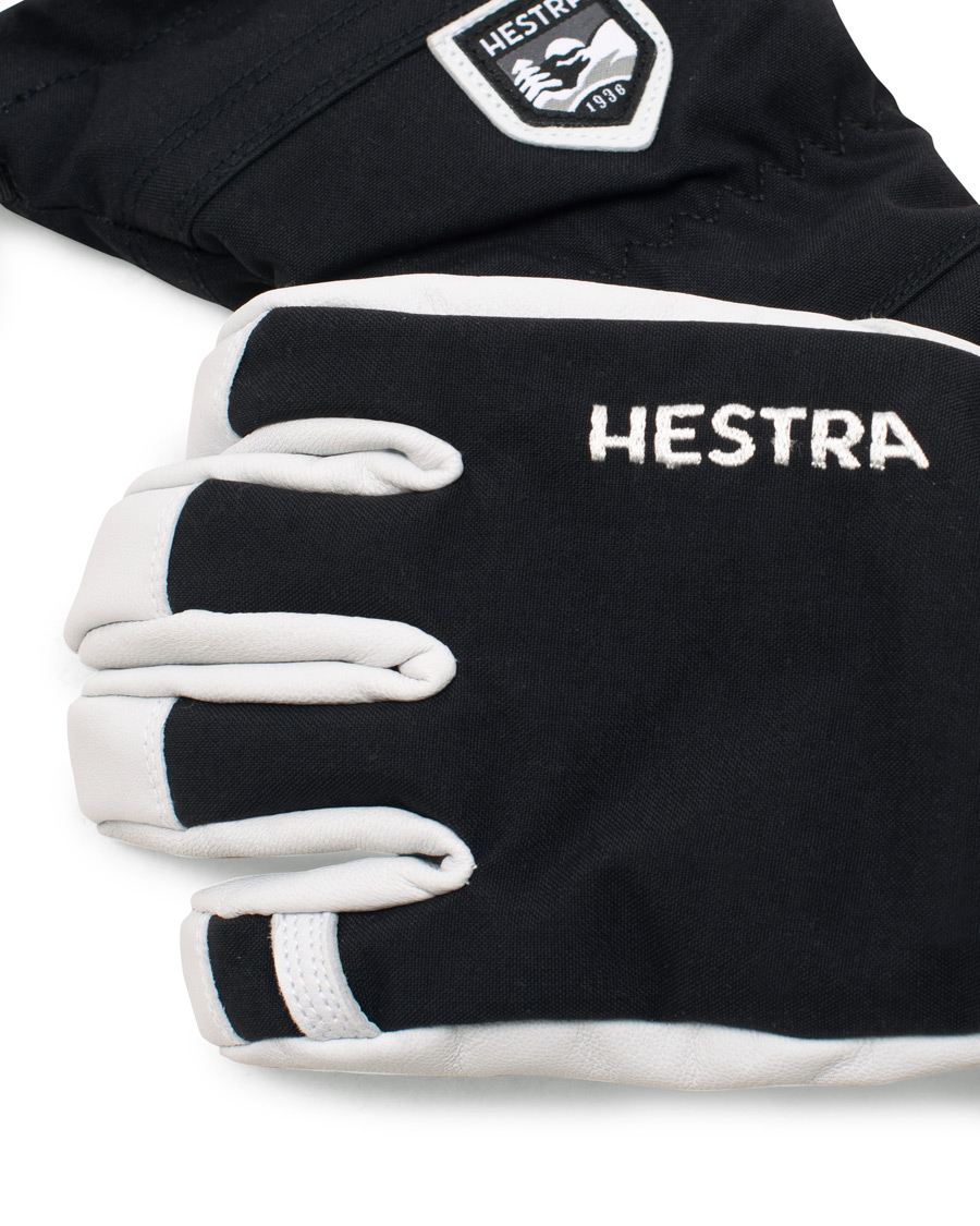 Herre | Hestra Army Leather Heli Ski Glove Black/White | Hestra | Army Leather Heli Ski Glove Black/White