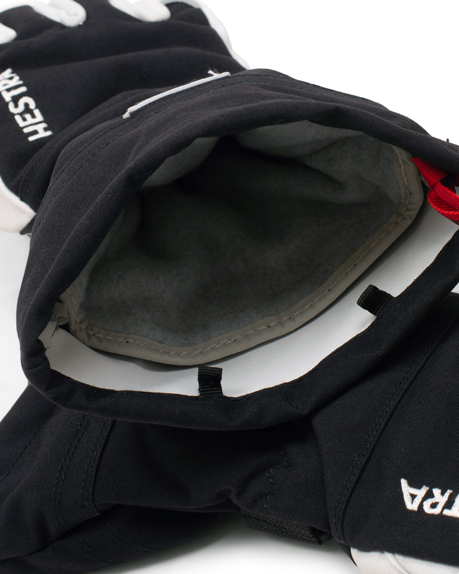 Herre | Hestra Army Leather Heli Ski Glove Black/White | Hestra | Army Leather Heli Ski Glove Black/White