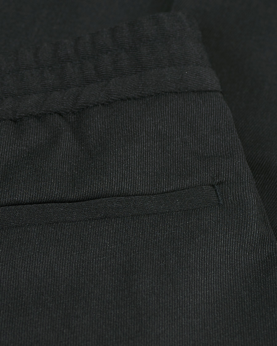 Herre | Bukser | Filippa K | Terry Gabardine Cropped Turn Up Trousers Antracite