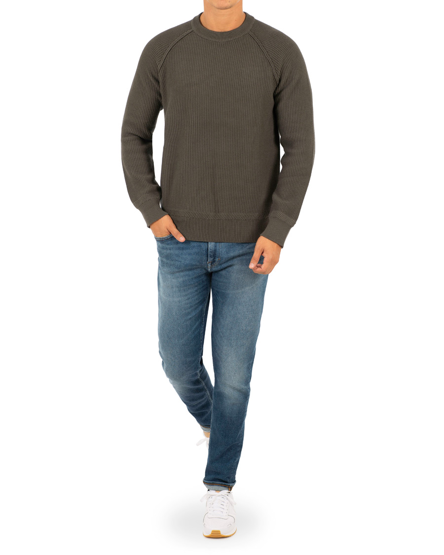 Herre | Gensere | Filippa K | Cotton Texture R Neck Sweater Beluga