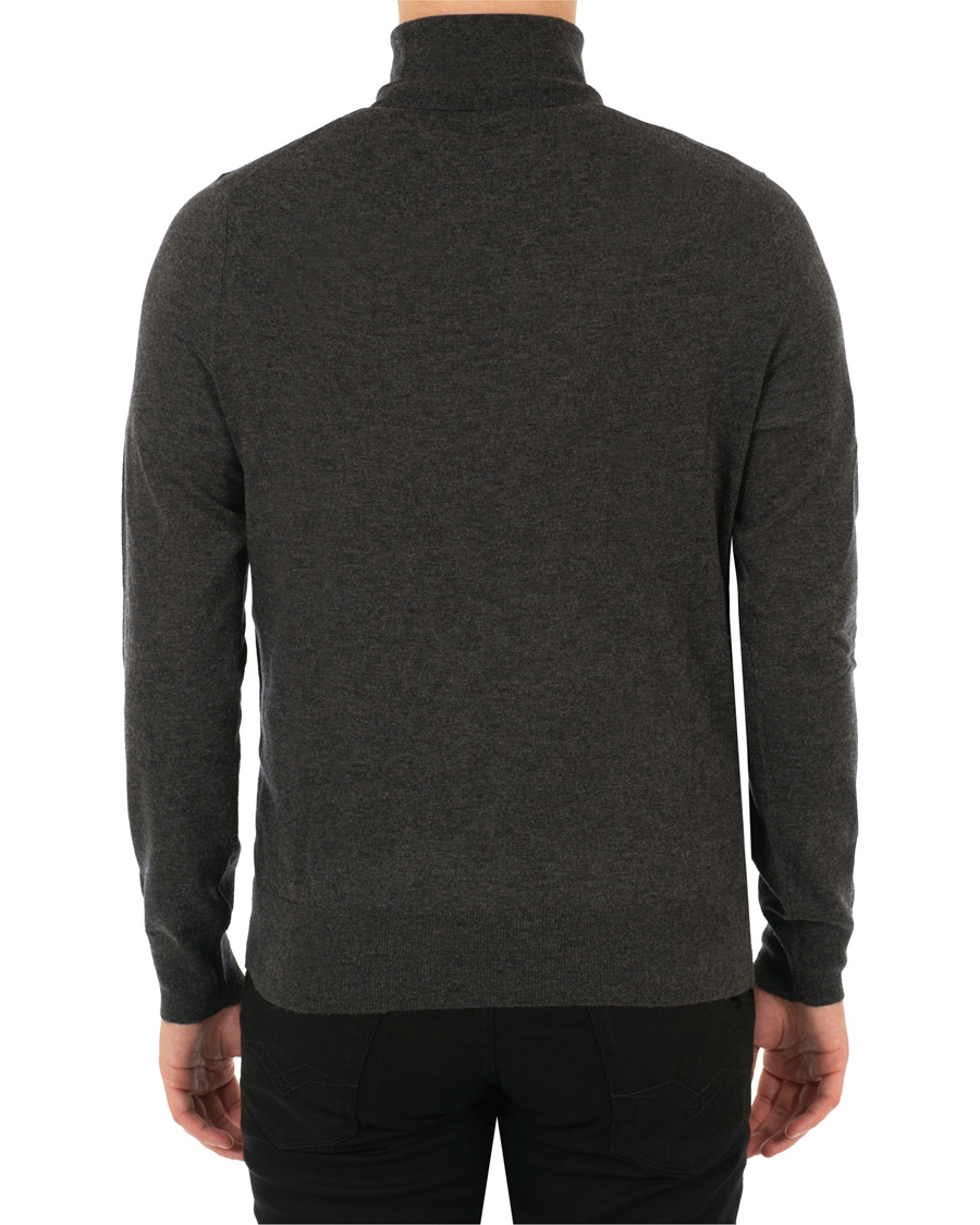 Herre | Gensere | Filippa K | Wool/Silk Rollneck Dark Grey Melange
