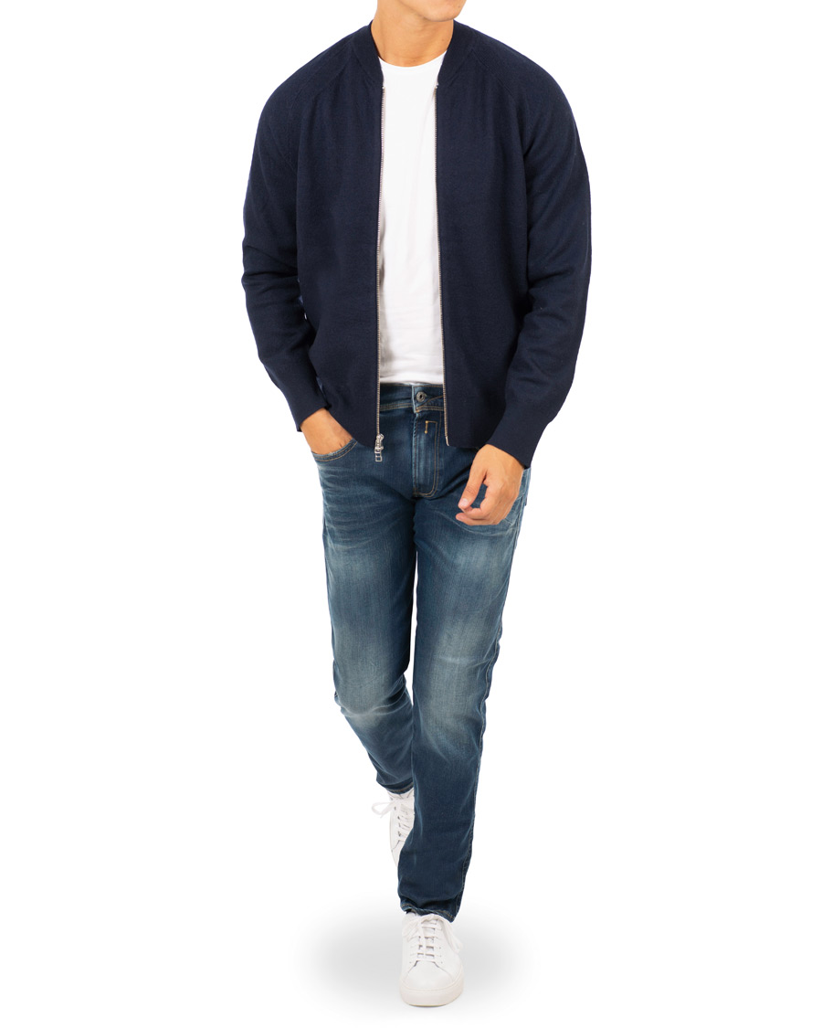 Herre | Gensere | Filippa K | Boiled Wool Zip Jacket Hope