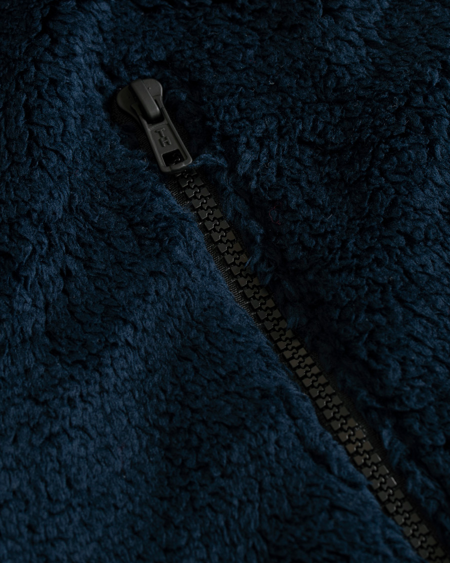 Herre | Gensere | Tommy Hilfiger | Oversized Teddy Fleece Zip Hoodie Sky Captain