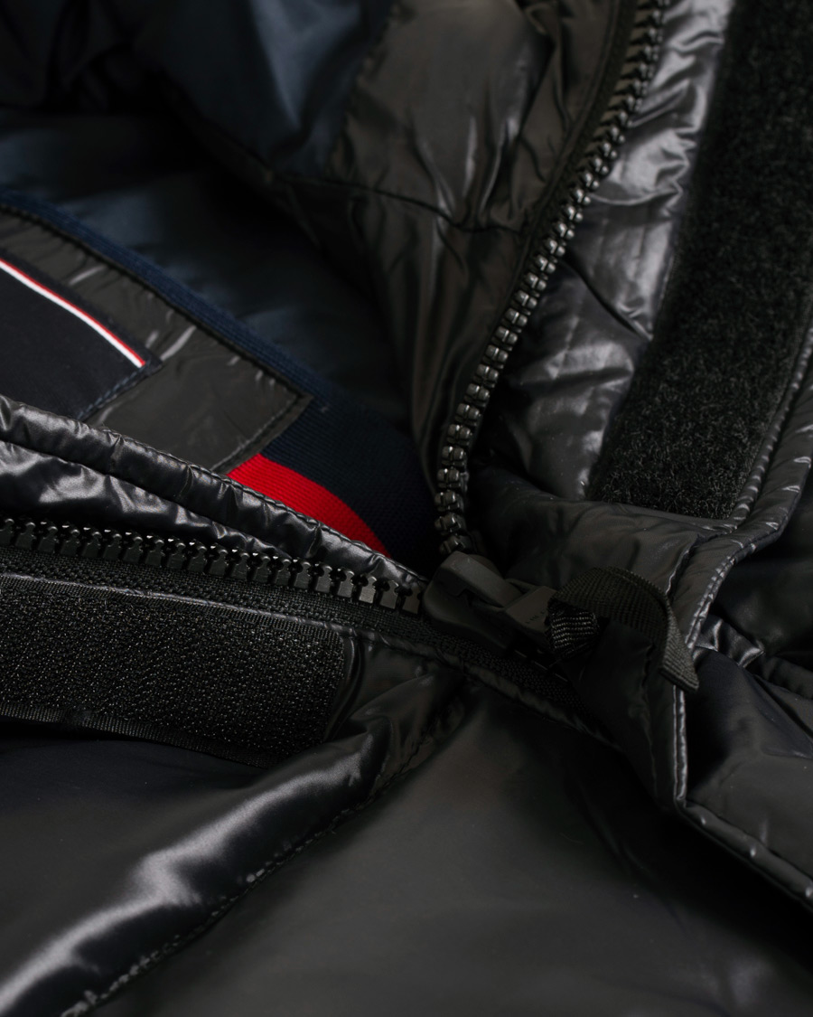 Herre | Jakker | Tommy Hilfiger | Shiny Hooded Down Jacket Jet Black