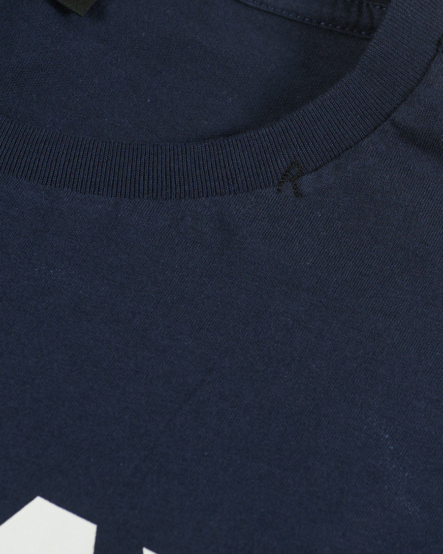 Herre | T-Shirts | Replay | Crew Neck Logo Tee Navy
