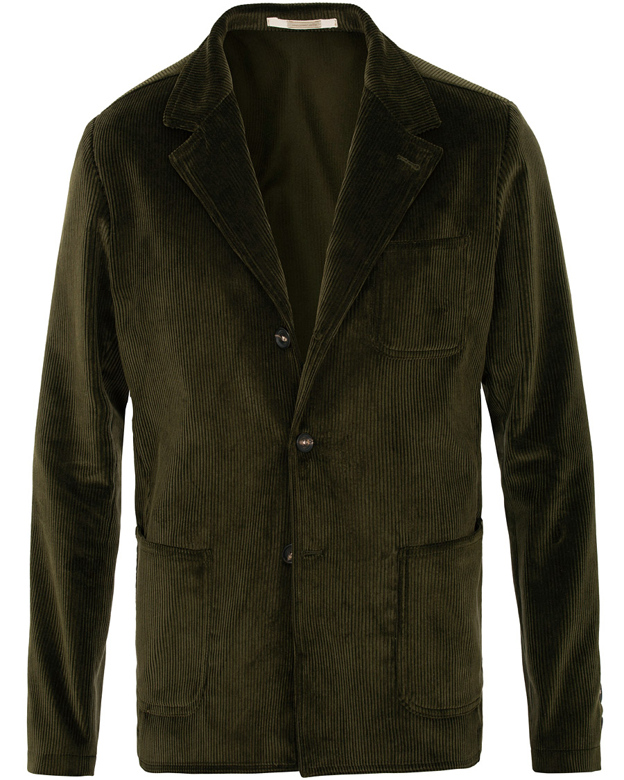 Herre | Dressjakker | Massimo Alba | Baglietto Corduroy Work Jacket Moss Green