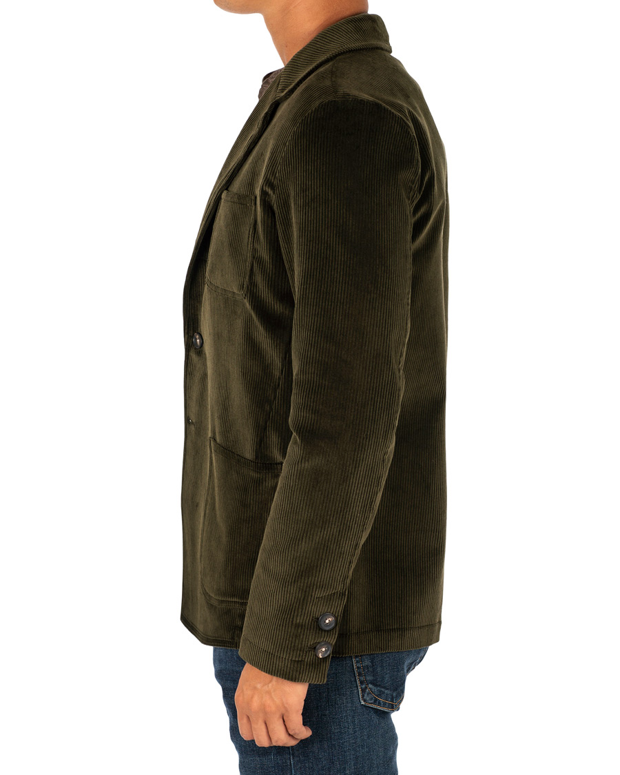 Herre | Dressjakker | Massimo Alba | Baglietto Corduroy Work Jacket Moss Green