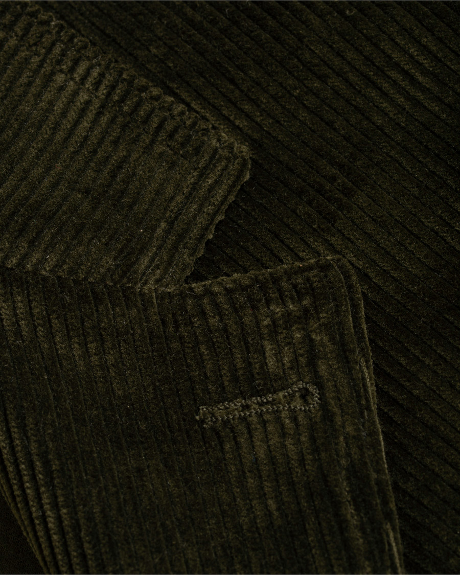 Herre | Dressjakker | Massimo Alba | Baglietto Corduroy Work Jacket Moss Green
