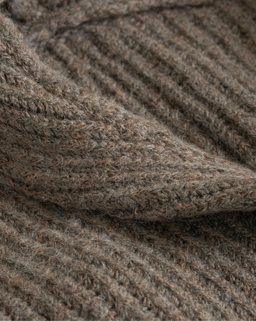 Herre | Gensere | Massimo Alba | Josh Wool/Alpaca Shawl Cardigan Stone Melange