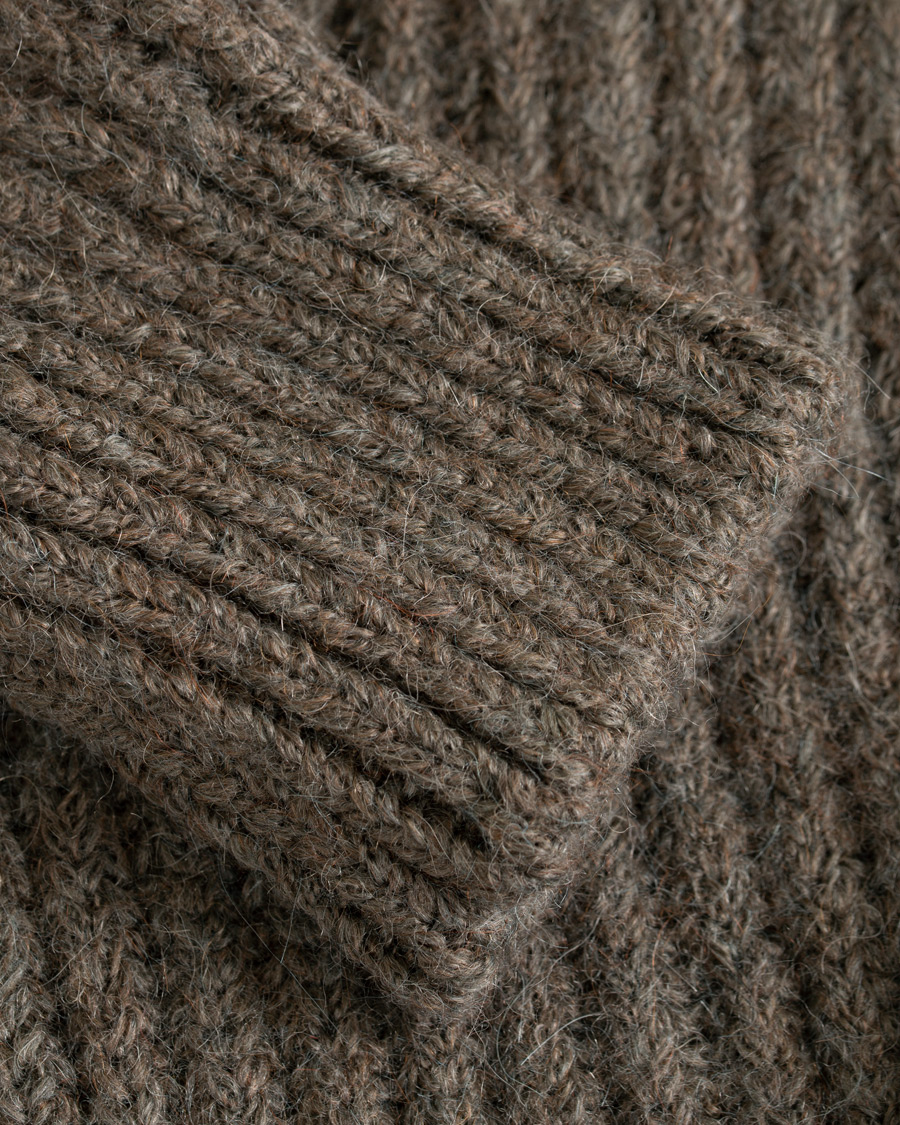 Herre | Gensere | Massimo Alba | Josh Wool/Alpaca Shawl Cardigan Stone Melange