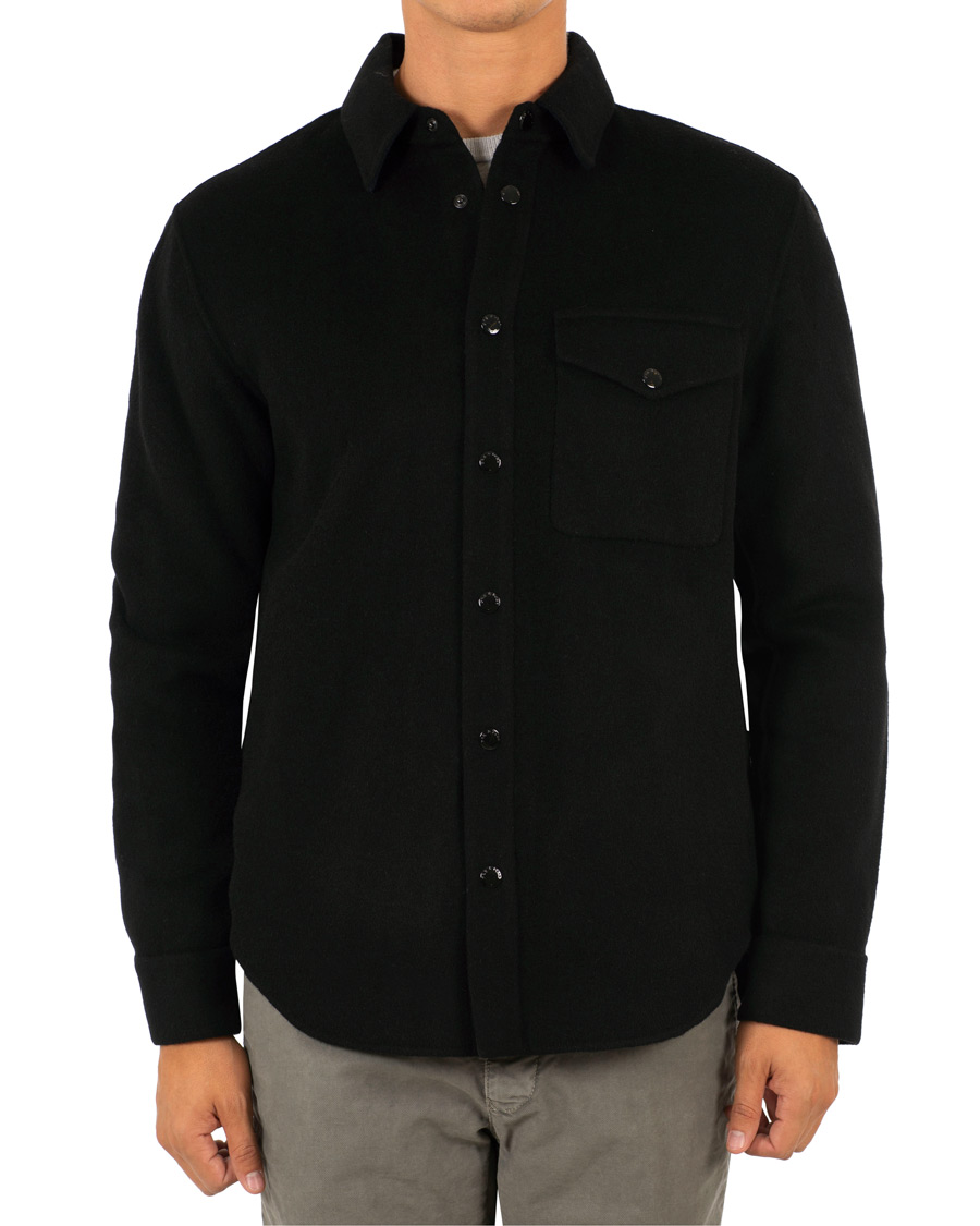 Rag Bone Principle Shirt Jacket Black Navy hos CareOfCarl.no