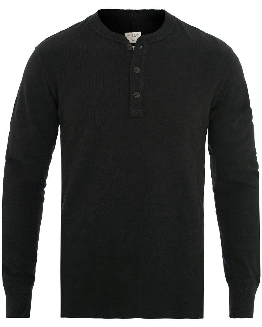 Herre | Gensere | rag & bone | Classic Henley Jet Black