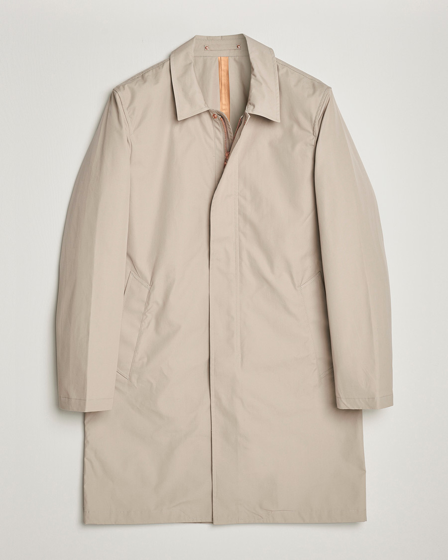 Herre | Jakker | Private White V.C. | Unlined Cotton Ventile Mac Coat 3.0 Stone