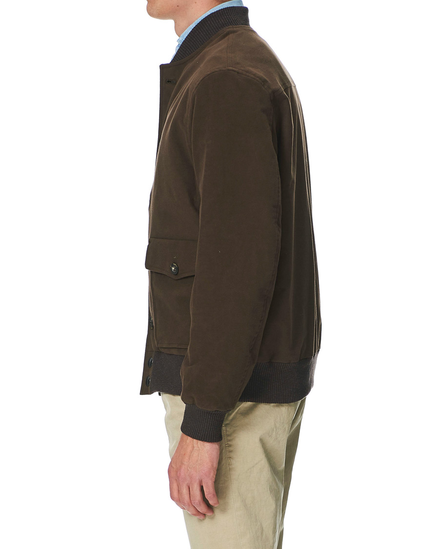Herre | Jakker | Private White V.C. | Moleskin Bomber Jacket Brown
