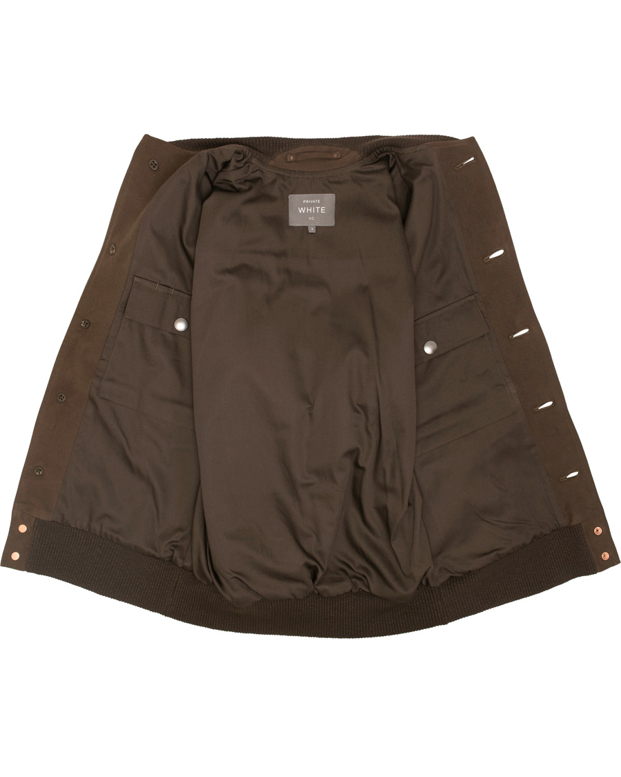 Herre | Jakker | Private White V.C. | Moleskin Bomber Jacket Brown