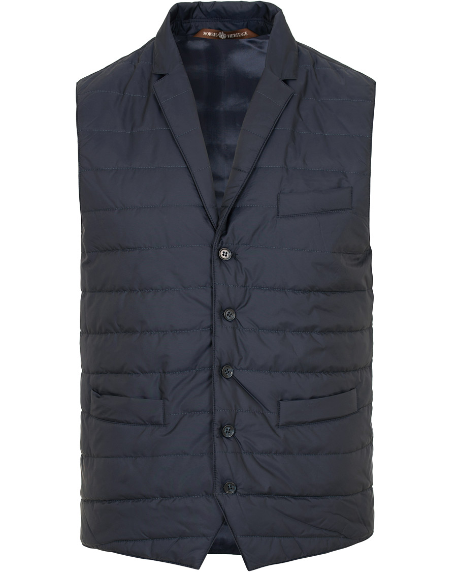 Herre | Jakker | Morris Heritage | Henry Quilted Waistcoat Navy