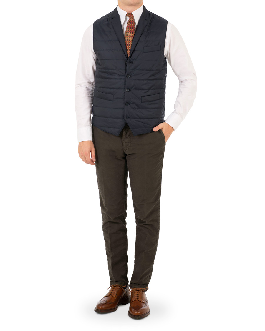 Herre | Jakker | Morris Heritage | Henry Quilted Waistcoat Navy