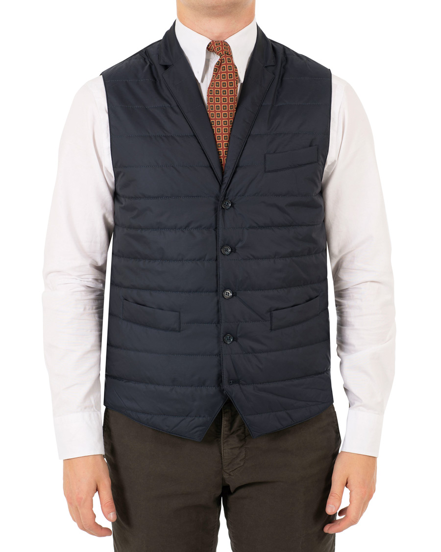 Herre | Jakker | Morris Heritage | Henry Quilted Waistcoat Navy
