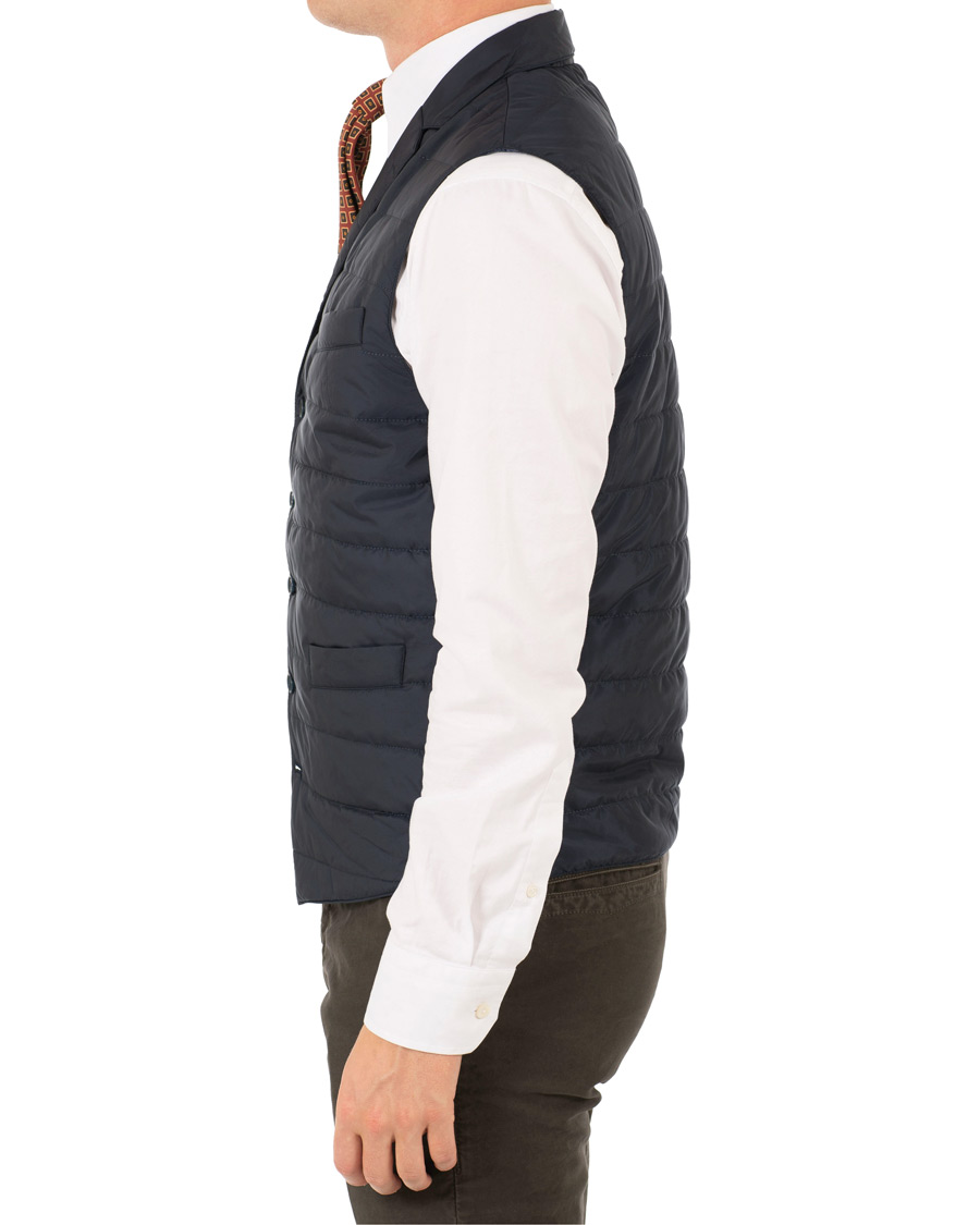 Herre | Jakker | Morris Heritage | Henry Quilted Waistcoat Navy