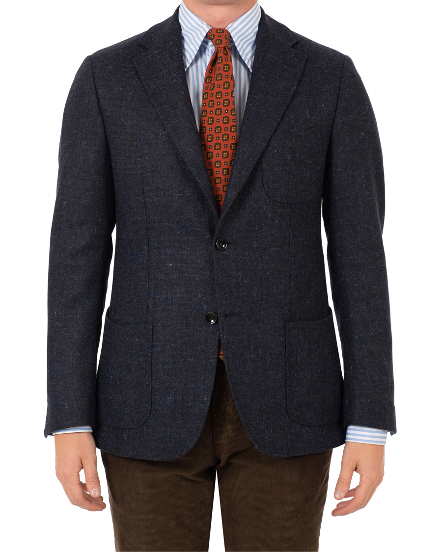 Herre | Dressjakker | Morris Heritage | Mike Twofaced Donegal Blazer Navy