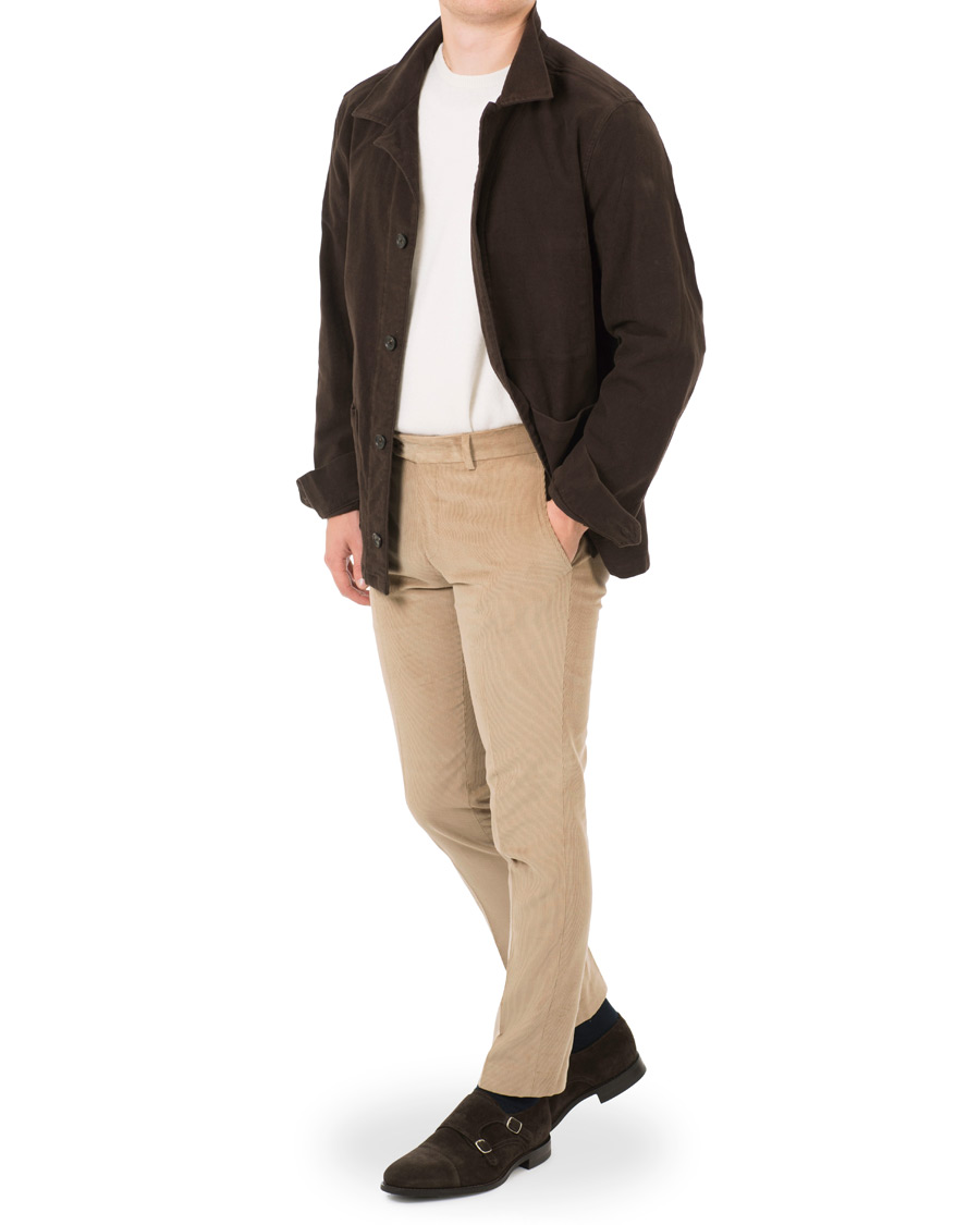 Herre | Bukser | Morris Heritage | Anton Corduroy Trousers Beige