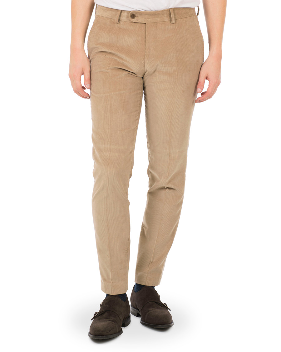 Herre | Bukser | Morris Heritage | Anton Corduroy Trousers Beige