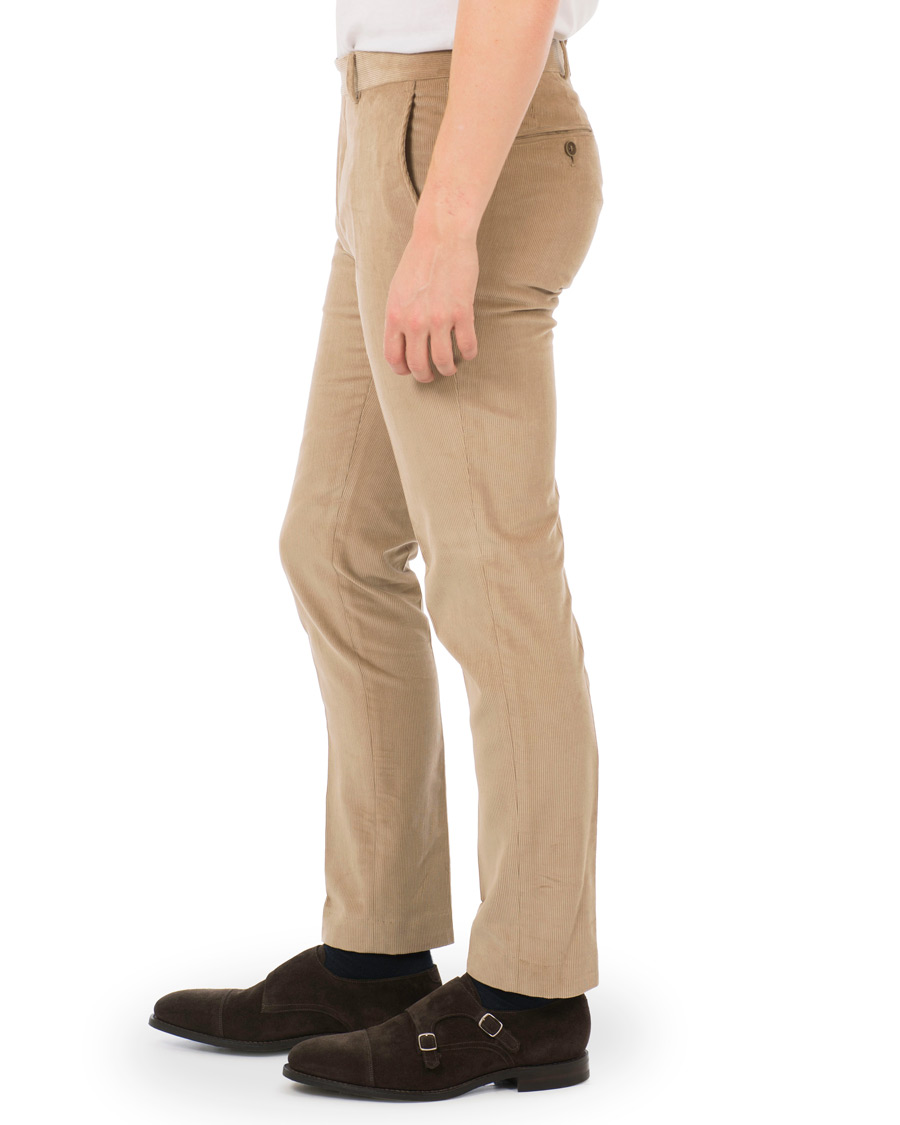 Herre | Bukser | Morris Heritage | Anton Corduroy Trousers Beige