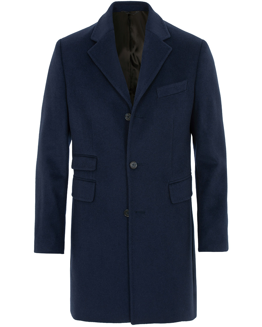 Herre | Jakker | Morris | Wesley Wool Coat Navy