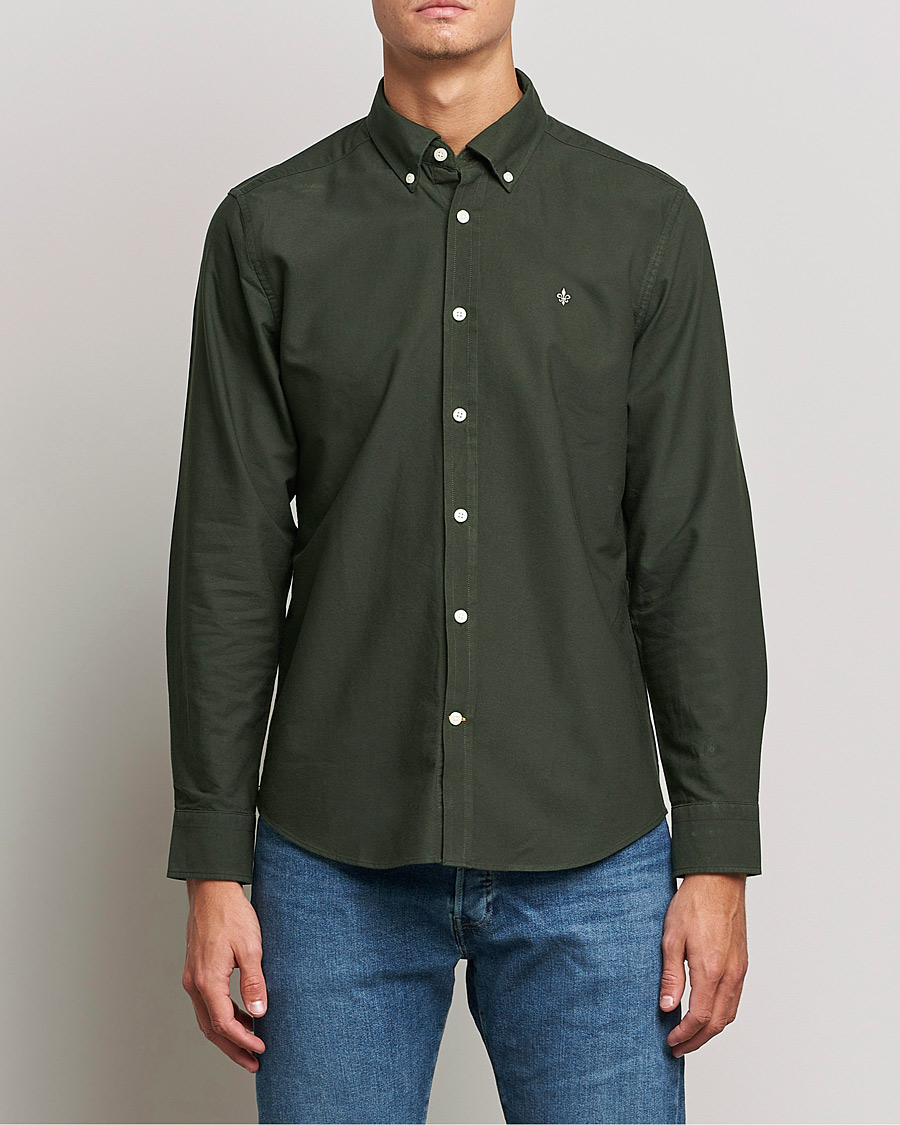 Herre | Casual | Morris | Douglas Oxford Shirt Olive