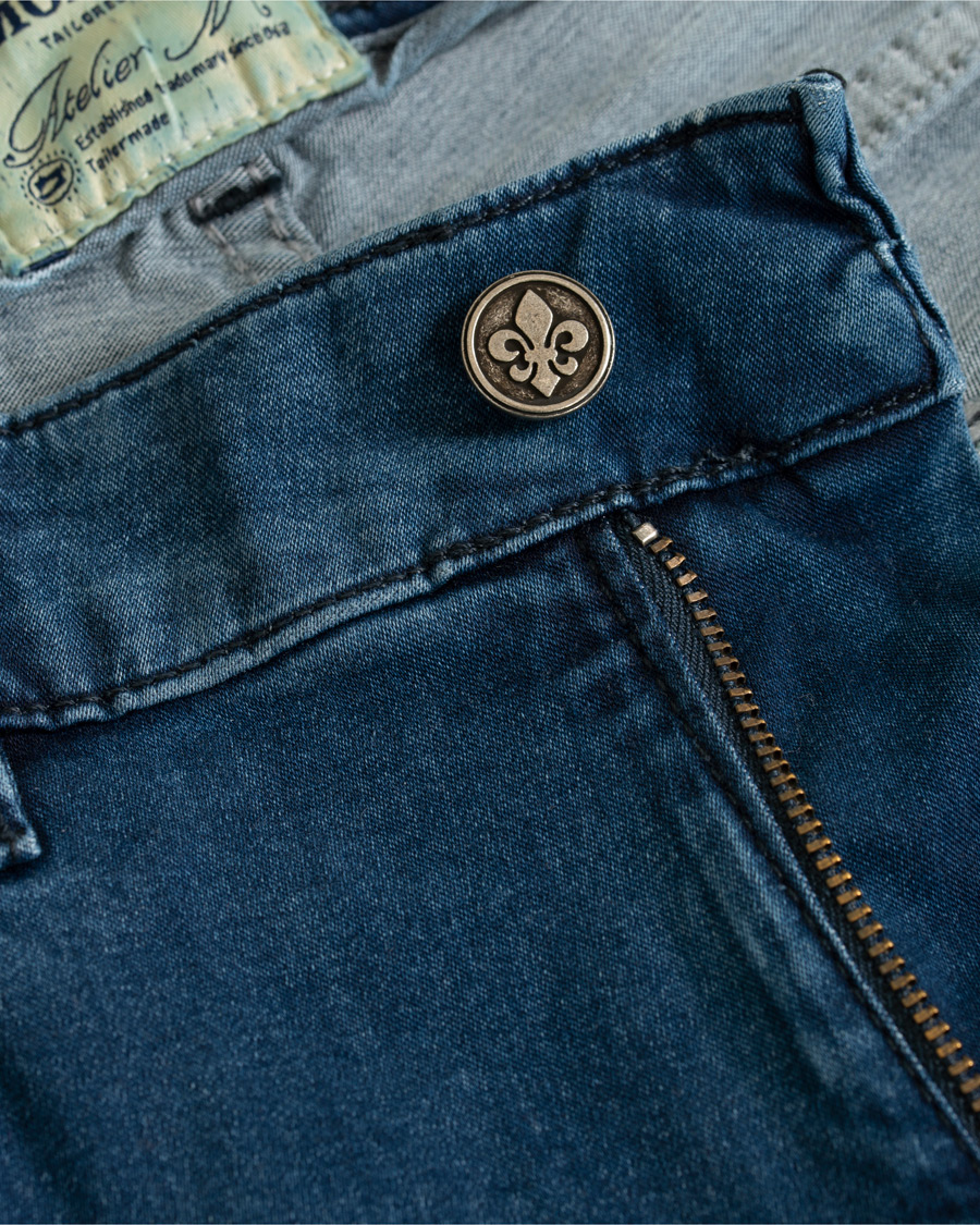 Herre | Jeans | Morris | Steve Satin Stretch Jeans Blue