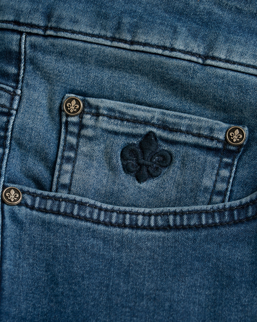 Herre | Jeans | Morris | Steve Satin Stretch Jeans Blue