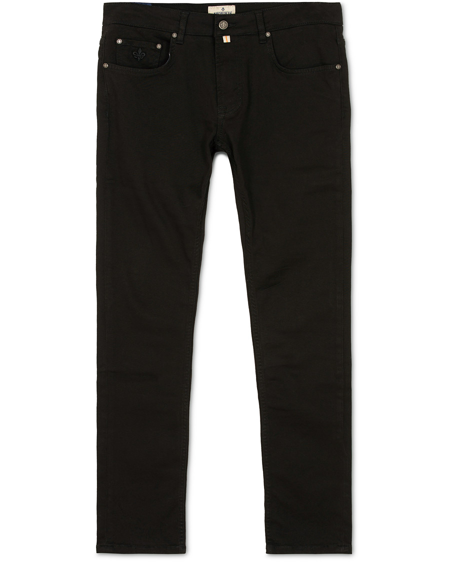 Herre | Jeans | Morris | Steve Satin Stretch Jeans Black