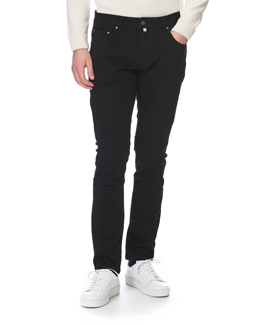 Herre | Jeans | Morris | Steve Satin Stretch Jeans Black