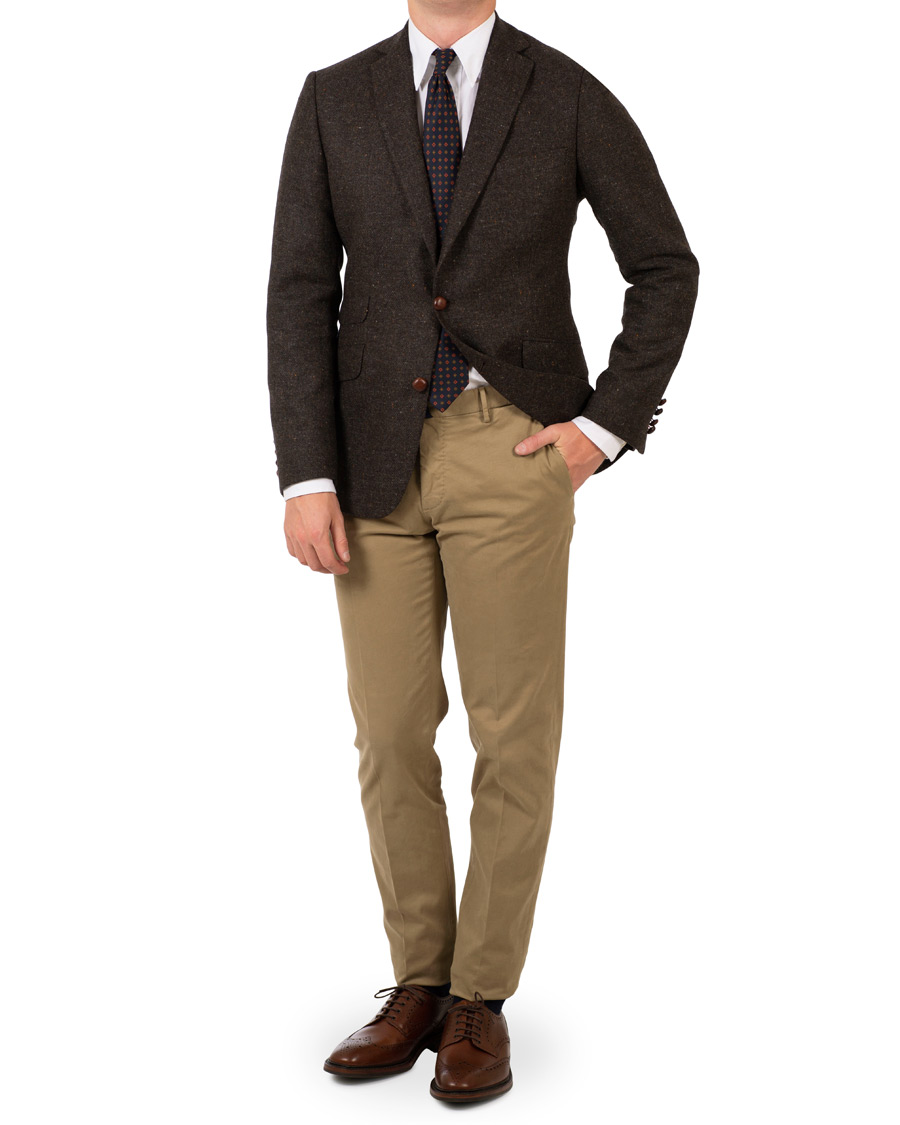 Herre | Dressjakker | Morris | Harris Tweed Donegal Blazer Brown