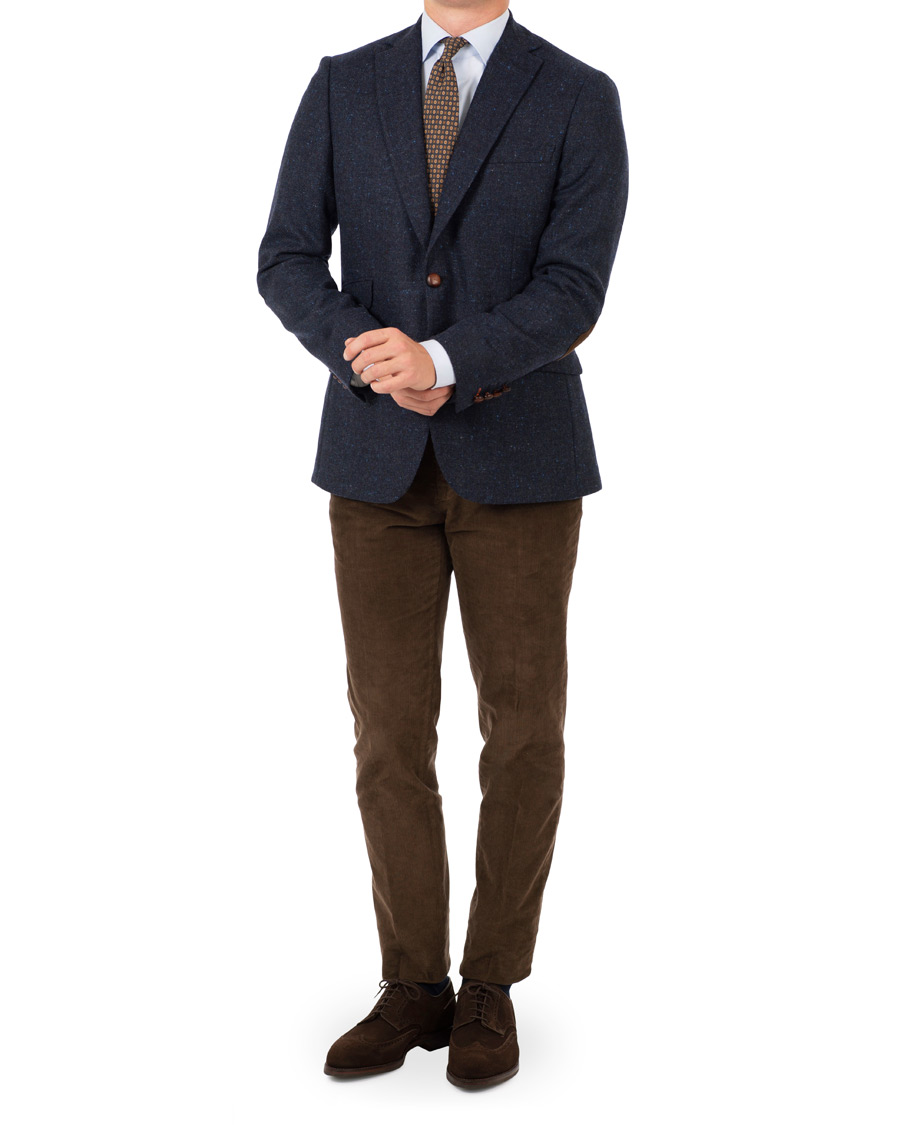 Herre | Dressjakker | Morris | Harris Tweed Donegal Blazer Navy