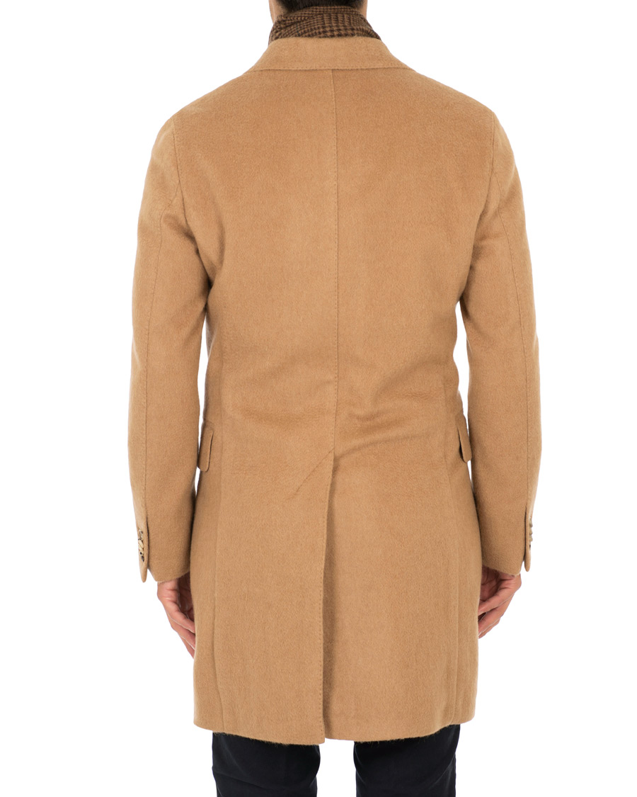 Herre | Jakker | Oscar Jacobson | Saul Delux Double Breasted Camelhair Coat Camel