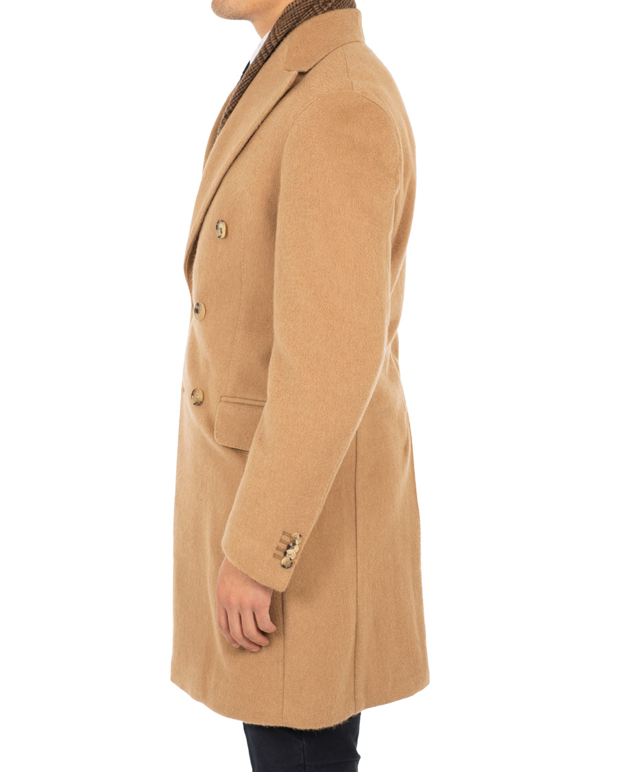 Herre | Jakker | Oscar Jacobson | Saul Delux Double Breasted Camelhair Coat Camel