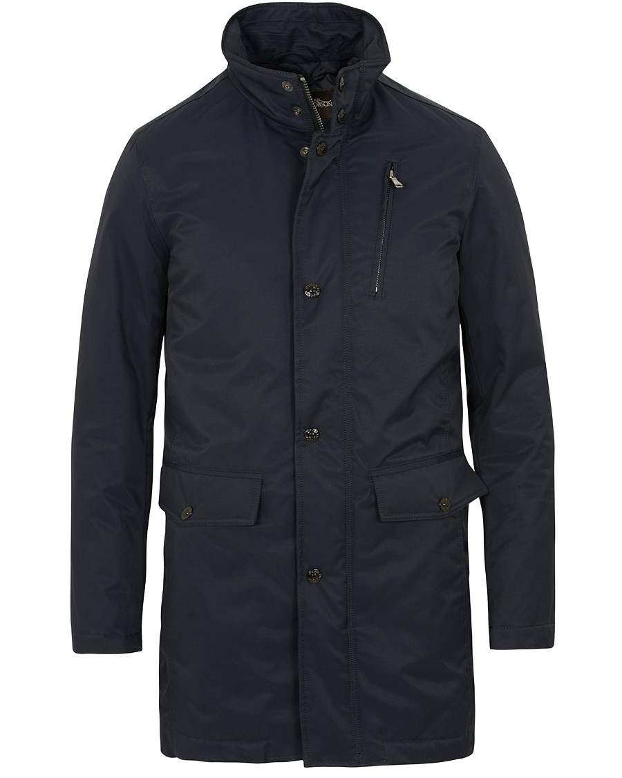 Herre | Jakker | Oscar Jacobson | Danton Water Repellent Coat Navy