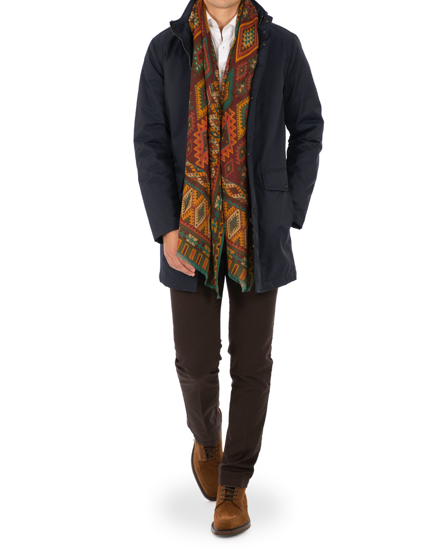 Herre | Jakker | Oscar Jacobson | Danton Water Repellent Coat Navy