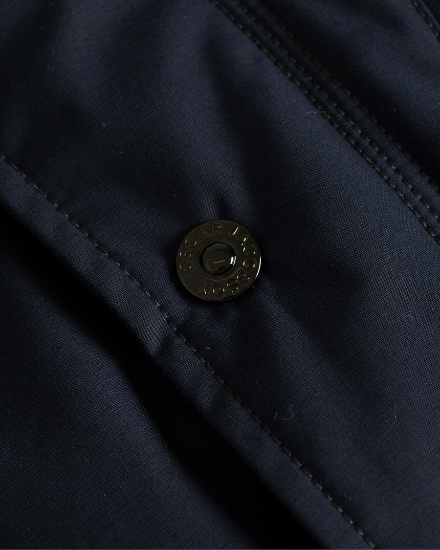 Herre | Jakker | Oscar Jacobson | Danton Water Repellent Coat Navy