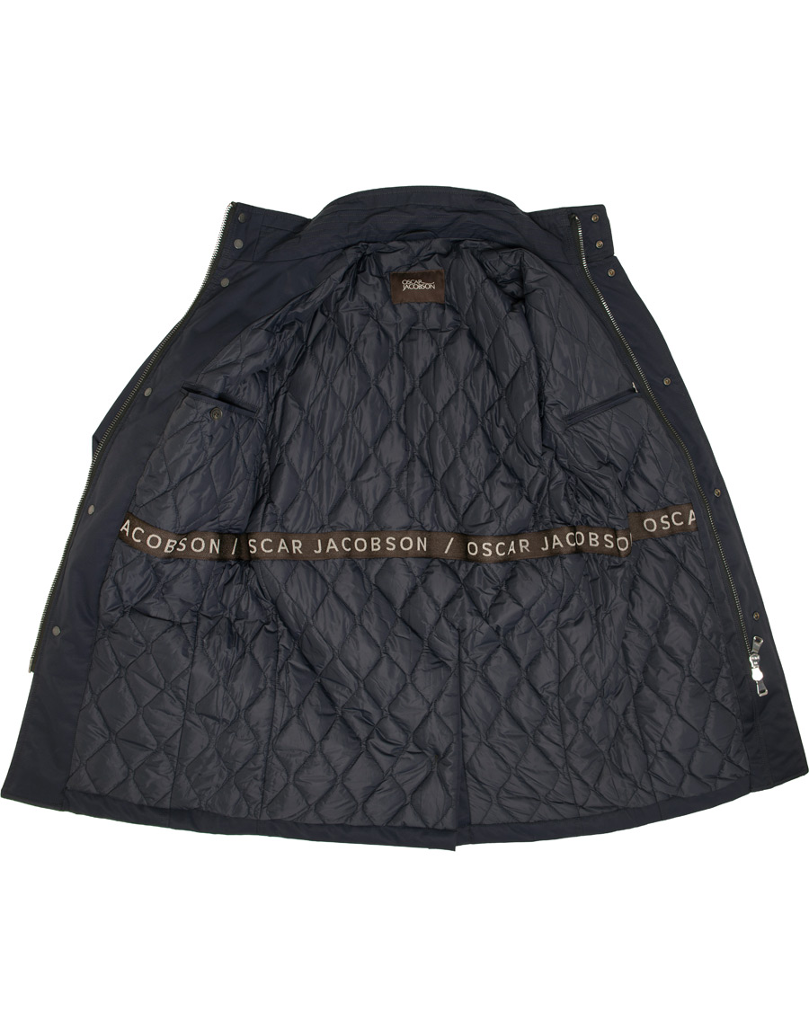 Herre | Jakker | Oscar Jacobson | Danton Water Repellent Coat Navy