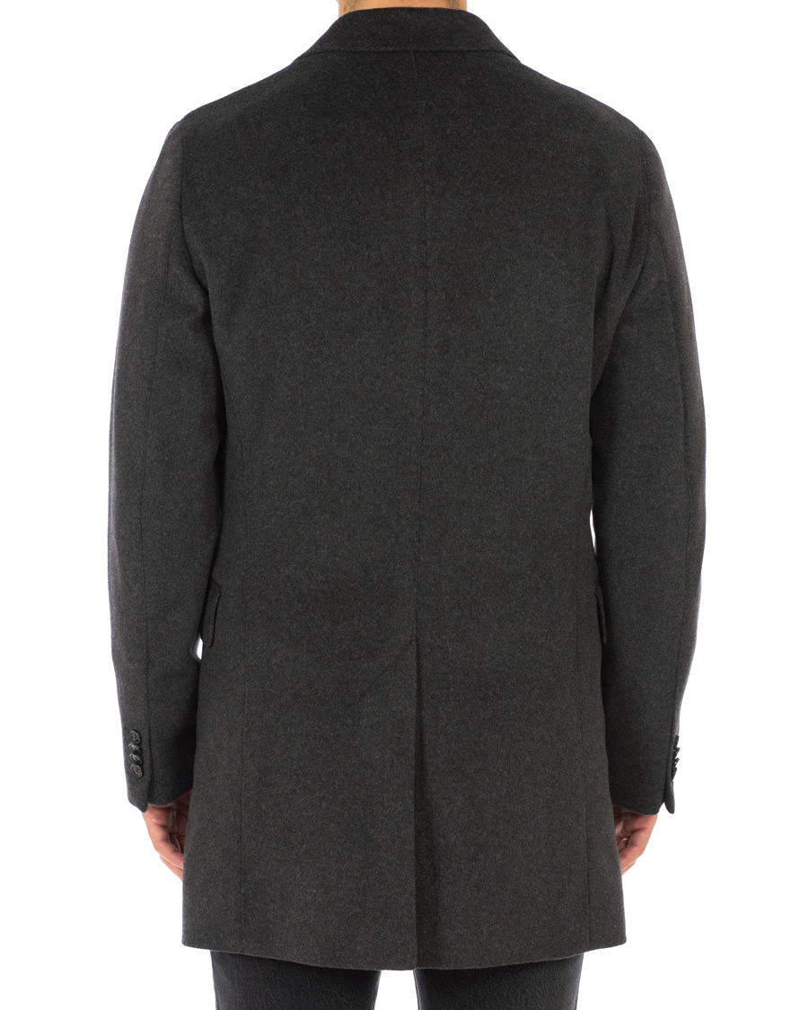 Herre | Jakker | Oscar Jacobson | Saks Wool/Cashmere Coat Grey