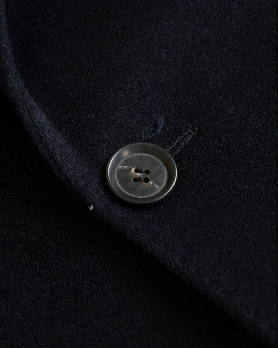 Herre | Jakker | Oscar Jacobson | Saks Wool/Cashmere Coat Navy
