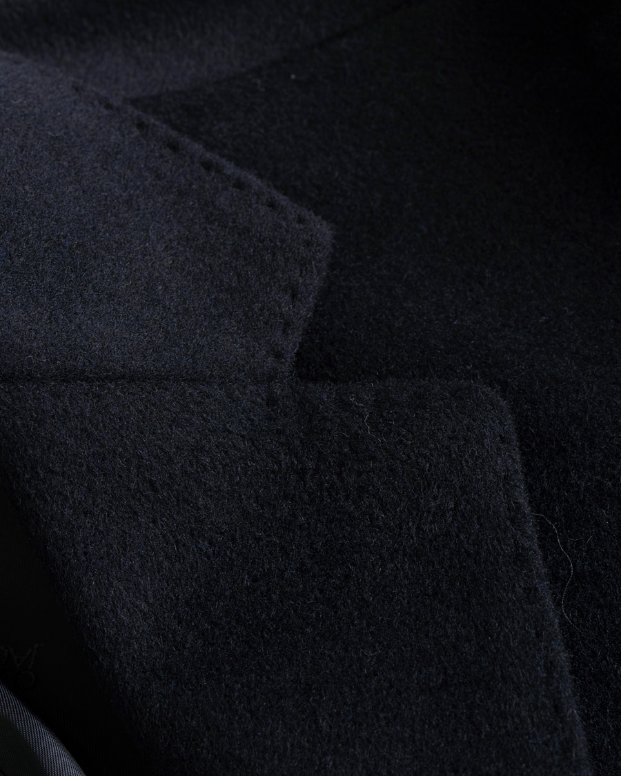 Herre | Jakker | Oscar Jacobson | Saks Wool/Cashmere Coat Navy