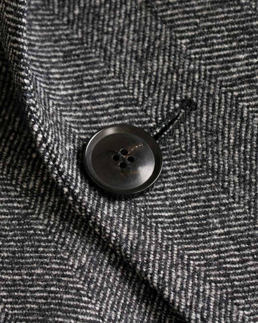Herre | Jakker | Oscar Jacobson | Saul Wool/Cashmere Double Breasted Coat Grey