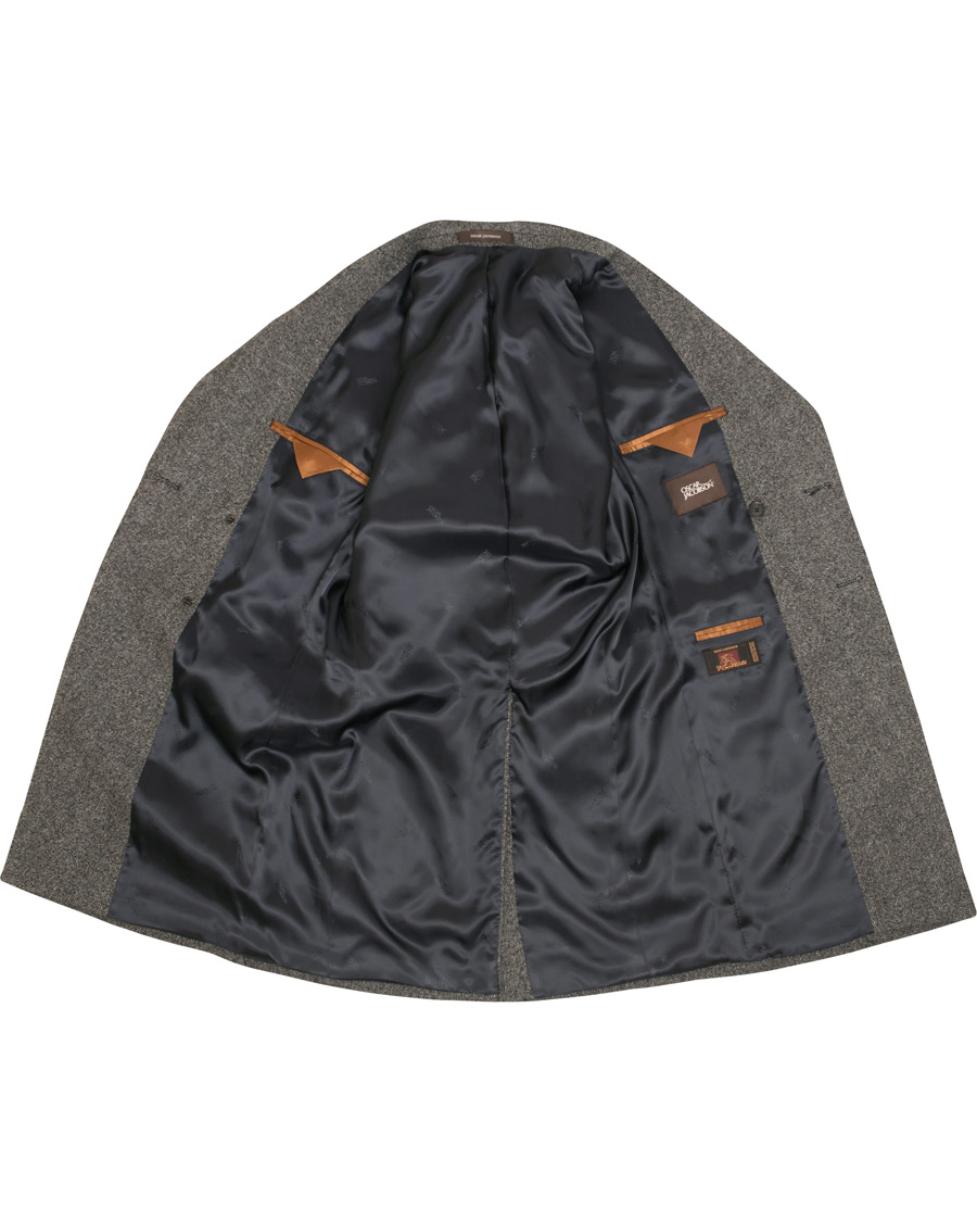 Herre | Jakker | Oscar Jacobson | Saul Wool/Cashmere Double Breasted Coat Grey