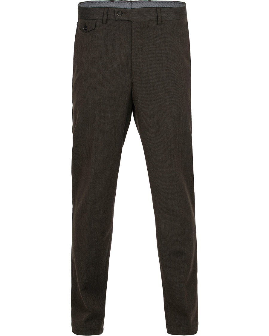 Herre | Bukser | Oscar Jacobson | Trent Side Adjusters Trousers Brown